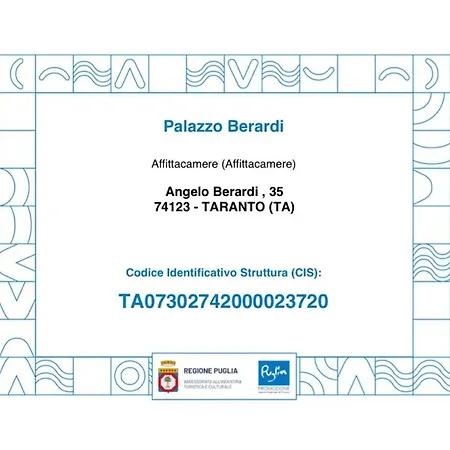 Bed and Breakfast Palazzo Berardi 3*